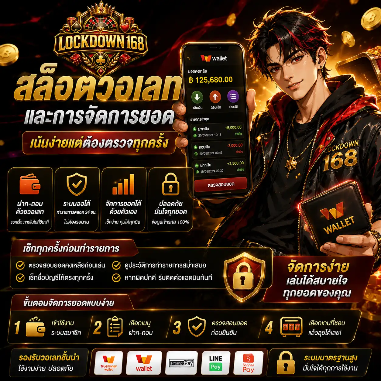 สล็อตวอเลทและการจัดการยอด เน้นง่ายแต่ต้องตรวจทุกครั้ง